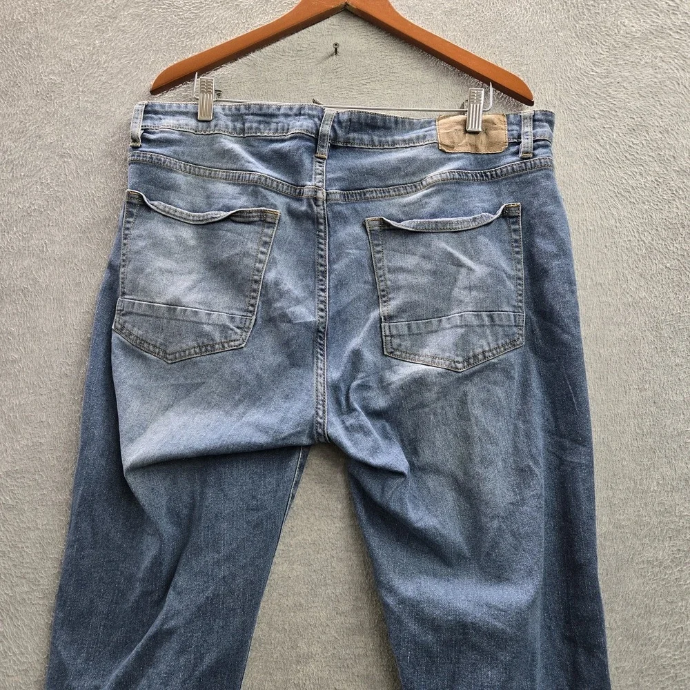 MBX Men Jeans 36X30 Blue Denim Straight Slim Fit 28